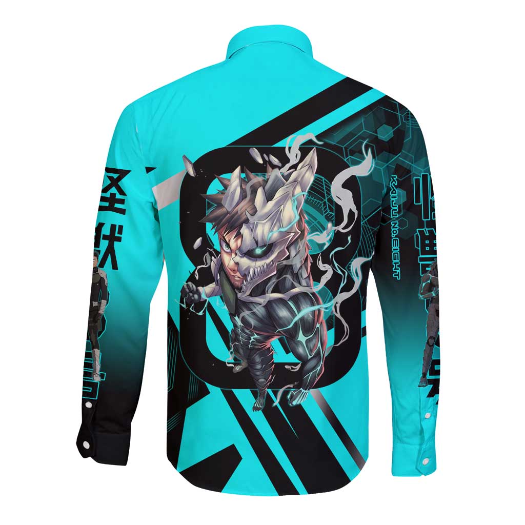 Hibino Kafka Long Sleeve Button Shirt Futuristic Tech Anime Style