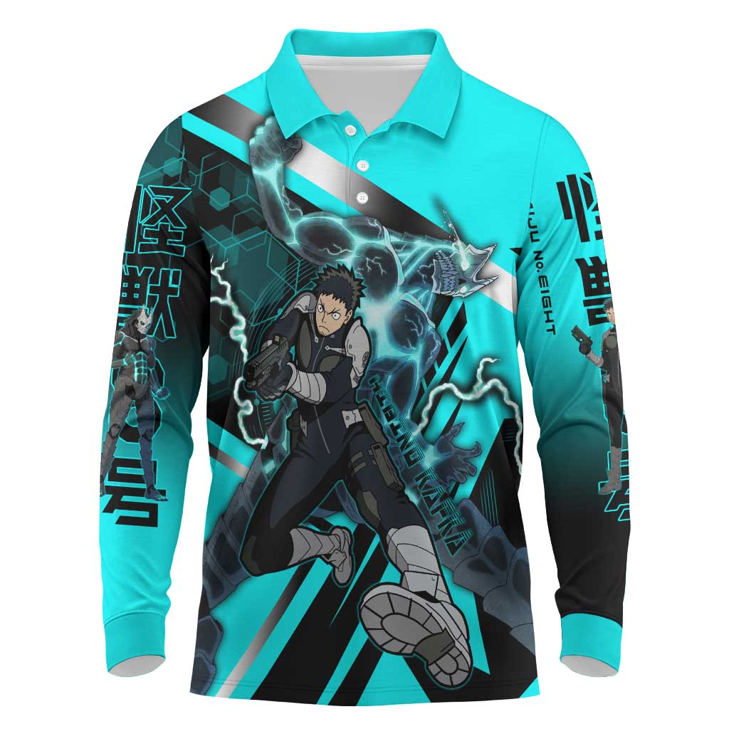 Hibino Kafka Long Sleeve Polo Shirt Futuristic Tech Anime Style