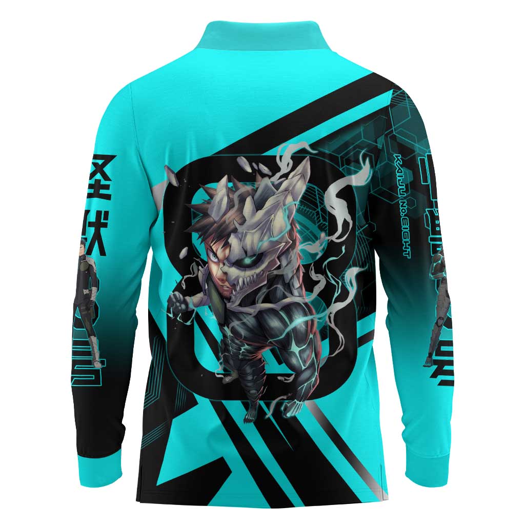 Hibino Kafka Long Sleeve Polo Shirt Futuristic Tech Anime Style