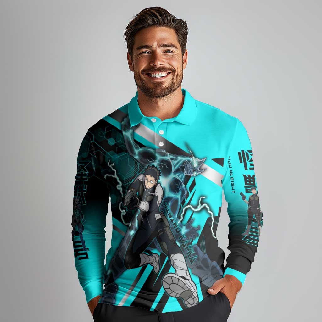 Hibino Kafka Long Sleeve Polo Shirt Futuristic Tech Anime Style