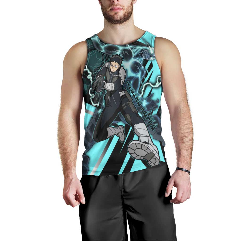 Hibino Kafka Men Tank Top Futuristic Tech Anime Style