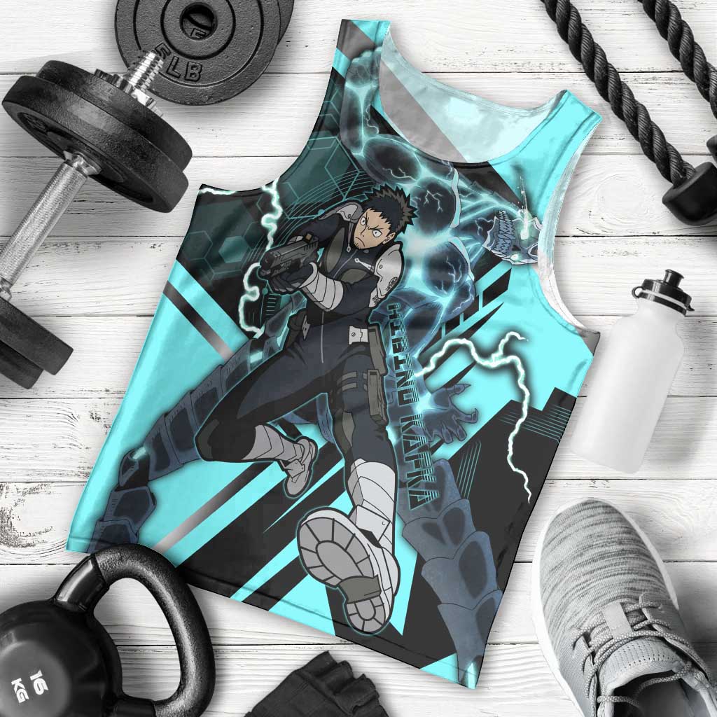 Hibino Kafka Men Tank Top Futuristic Tech Anime Style