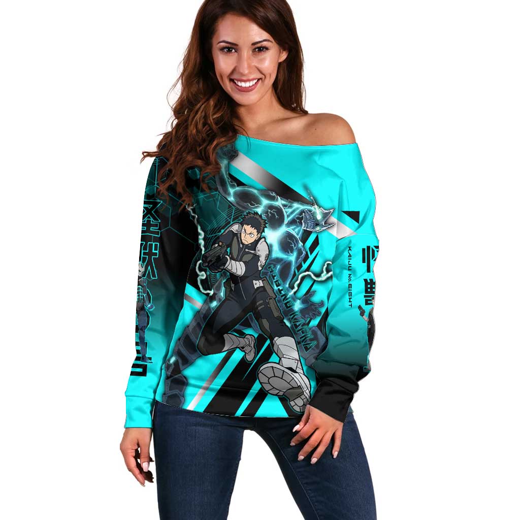 Hibino Kafka Off Shoulder Sweater Futuristic Tech Anime Style