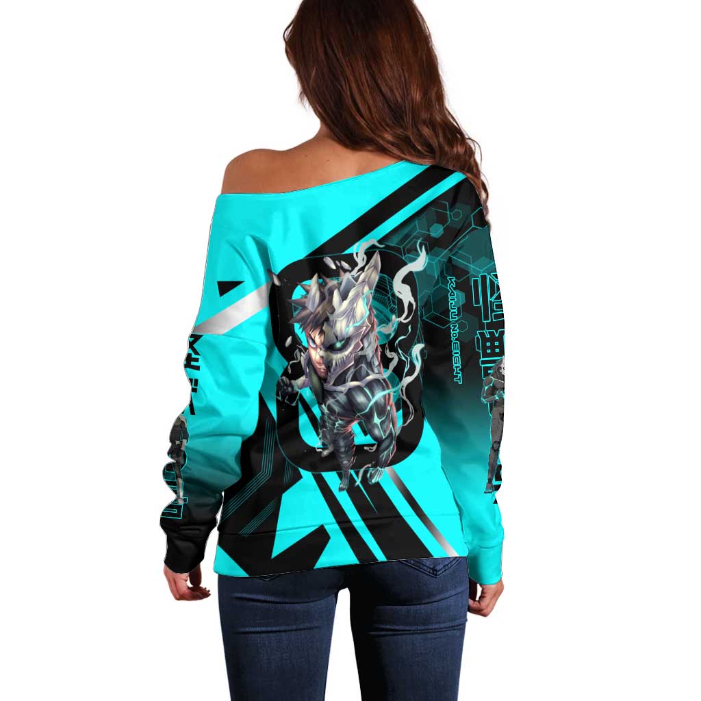 Hibino Kafka Off Shoulder Sweater Futuristic Tech Anime Style