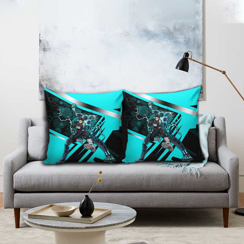 Hibino Kafka Pillow Cover Futuristic Tech Anime Style