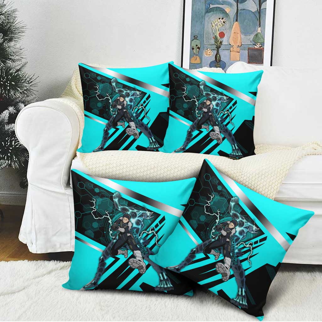 Hibino Kafka Pillow Cover Futuristic Tech Anime Style