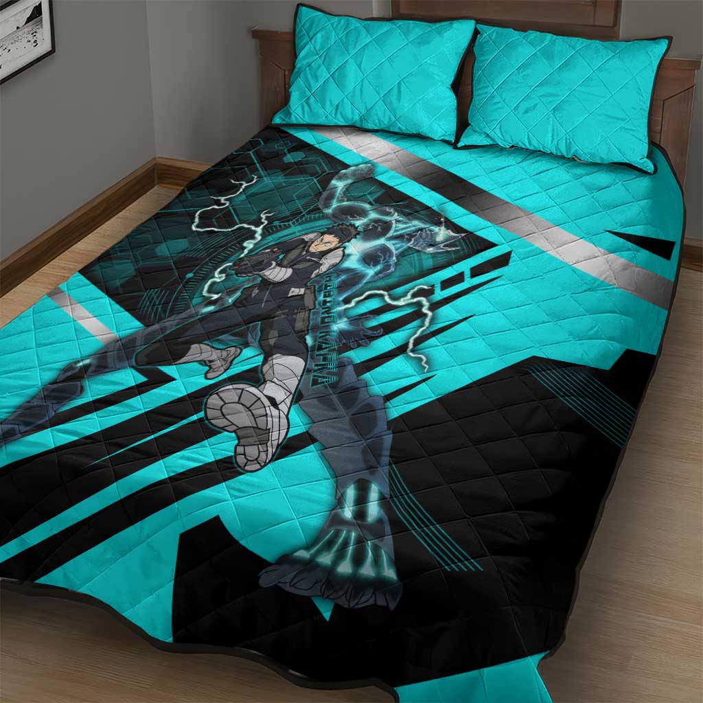 Hibino Kafka Quilt Bed Set Futuristic Tech Anime Style