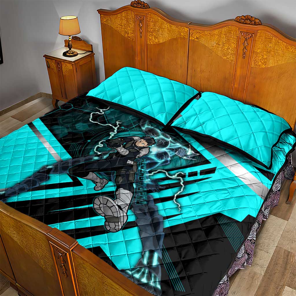 Hibino Kafka Quilt Bed Set Futuristic Tech Anime Style