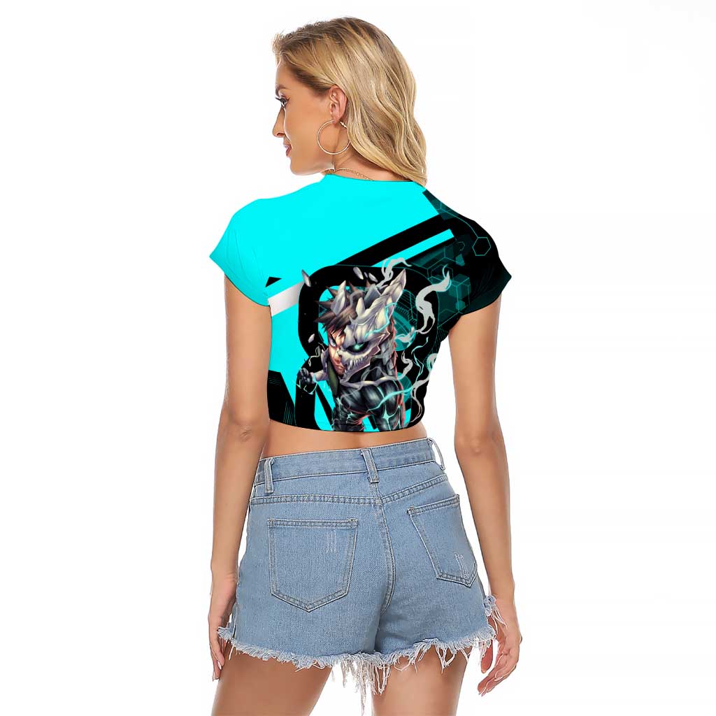 Hibino Kafka Raglan Cropped T Shirt Futuristic Tech Anime Style