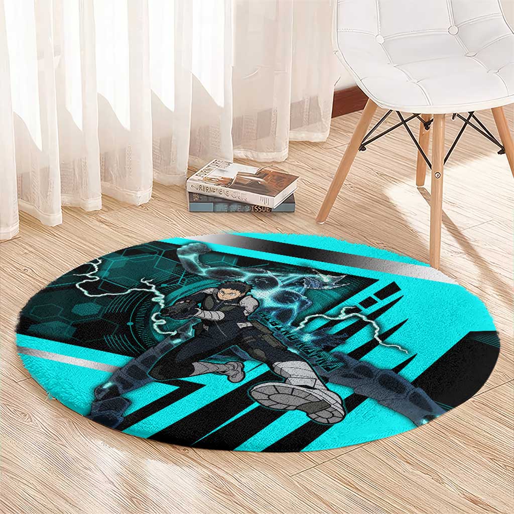 Hibino Kafka Round Carpet Futuristic Tech Anime Style