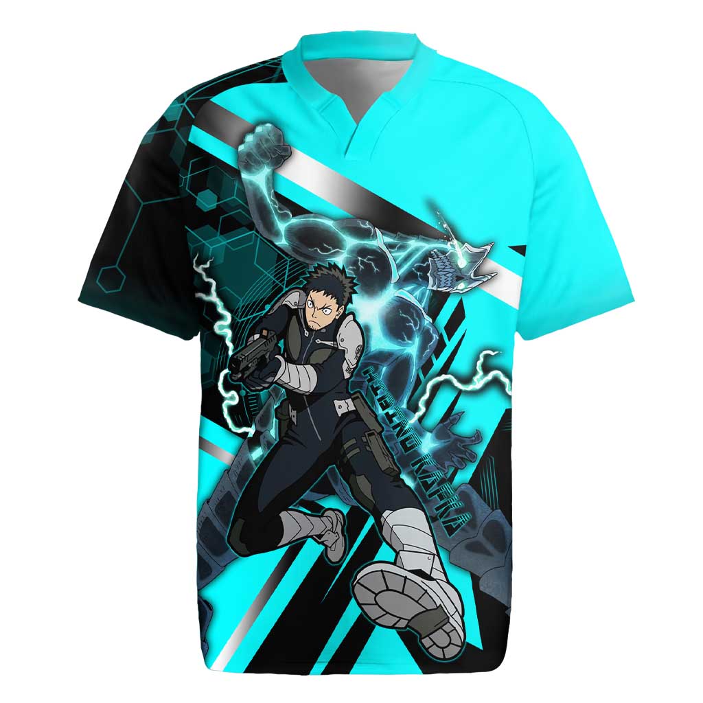 Hibino Kafka Rugby Jersey Futuristic Tech Anime Style