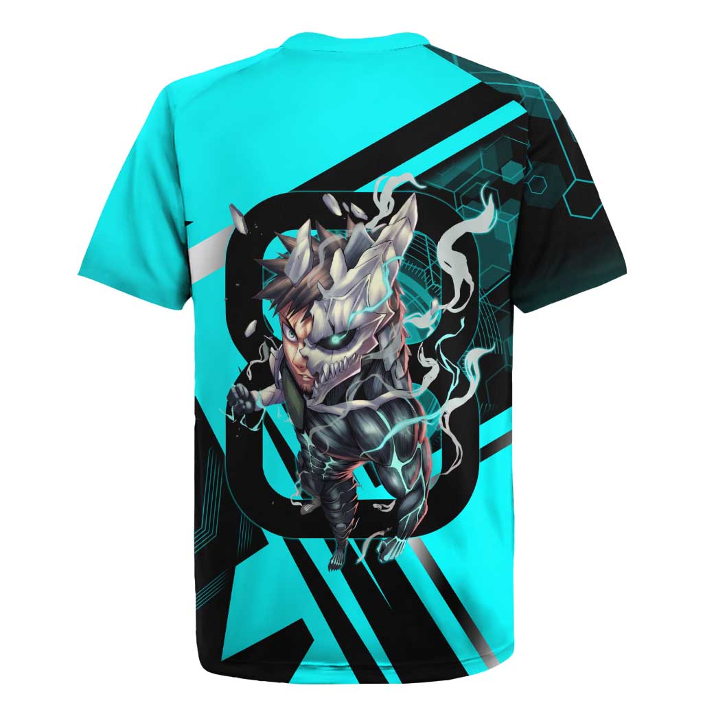 Hibino Kafka Rugby Jersey Futuristic Tech Anime Style