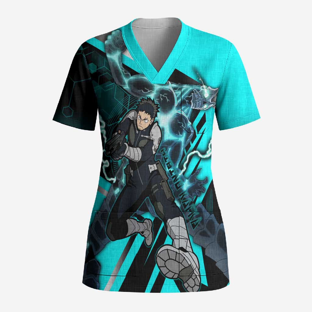 Hibino Kafka Scrub Top Futuristic Tech Anime Style