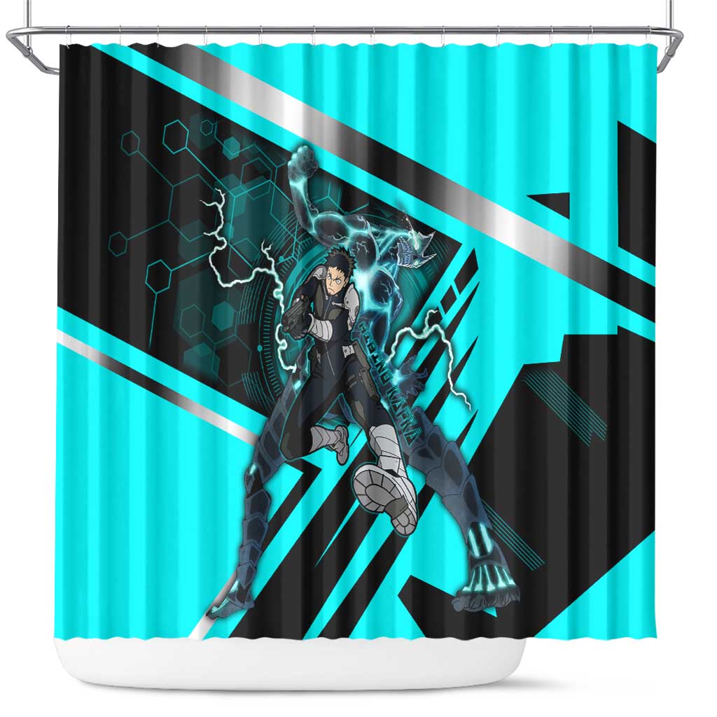 Hibino Kafka Shower Curtain Futuristic Tech Anime Style