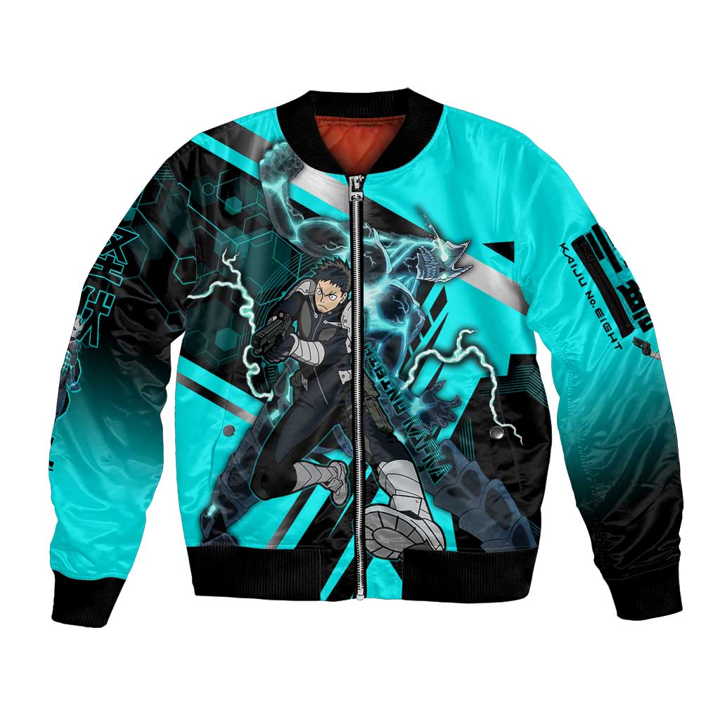 Hibino Kafka Sleeve Zip Bomber Jacket Futuristic Tech Anime Style