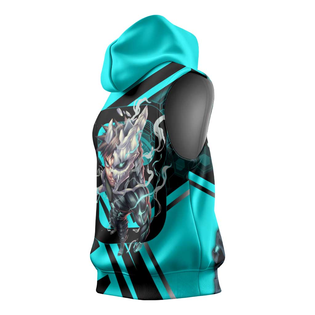 Hibino Kafka Sleeveless Hoodie Futuristic Tech Anime Style