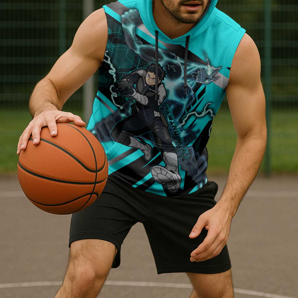 Hibino Kafka Sleeveless Hoodie Futuristic Tech Anime Style