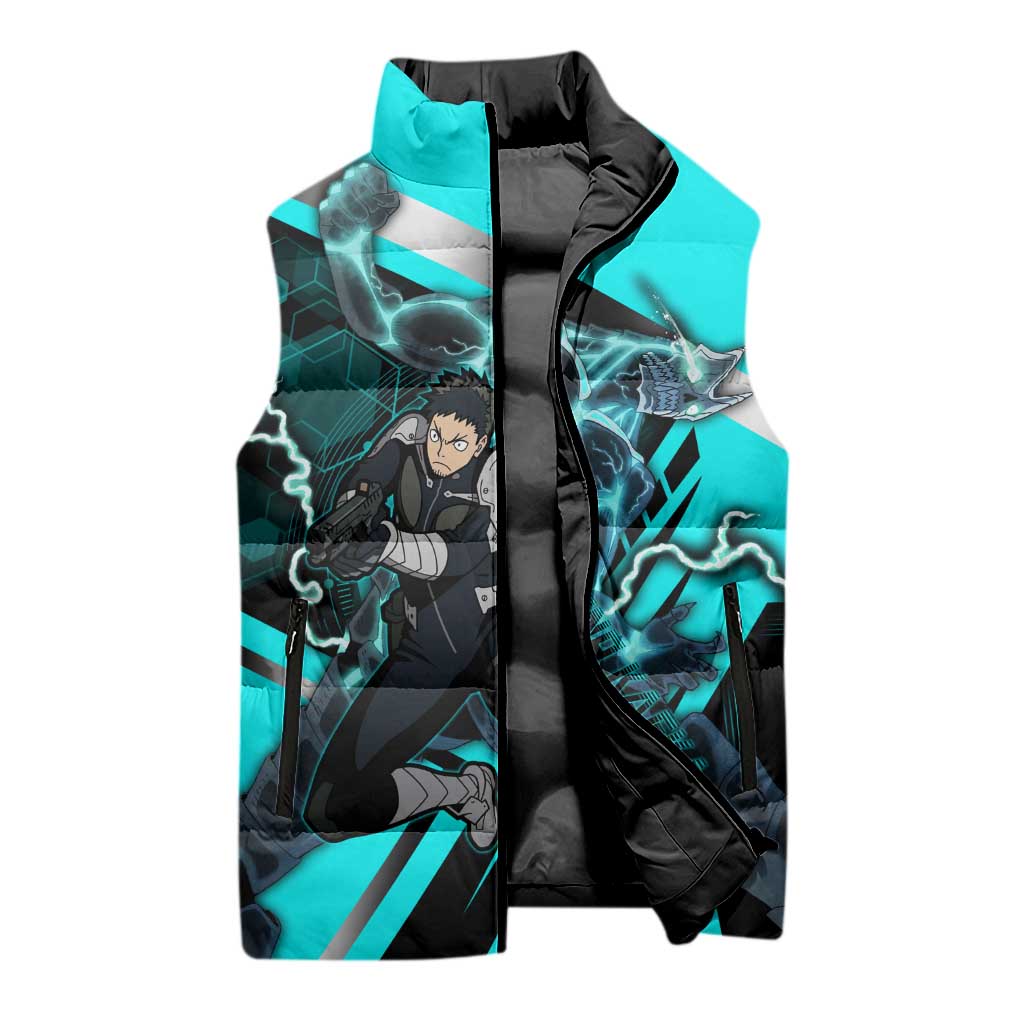 Hibino Kafka Sleeveless Puffer Jacket Futuristic Tech Anime Style