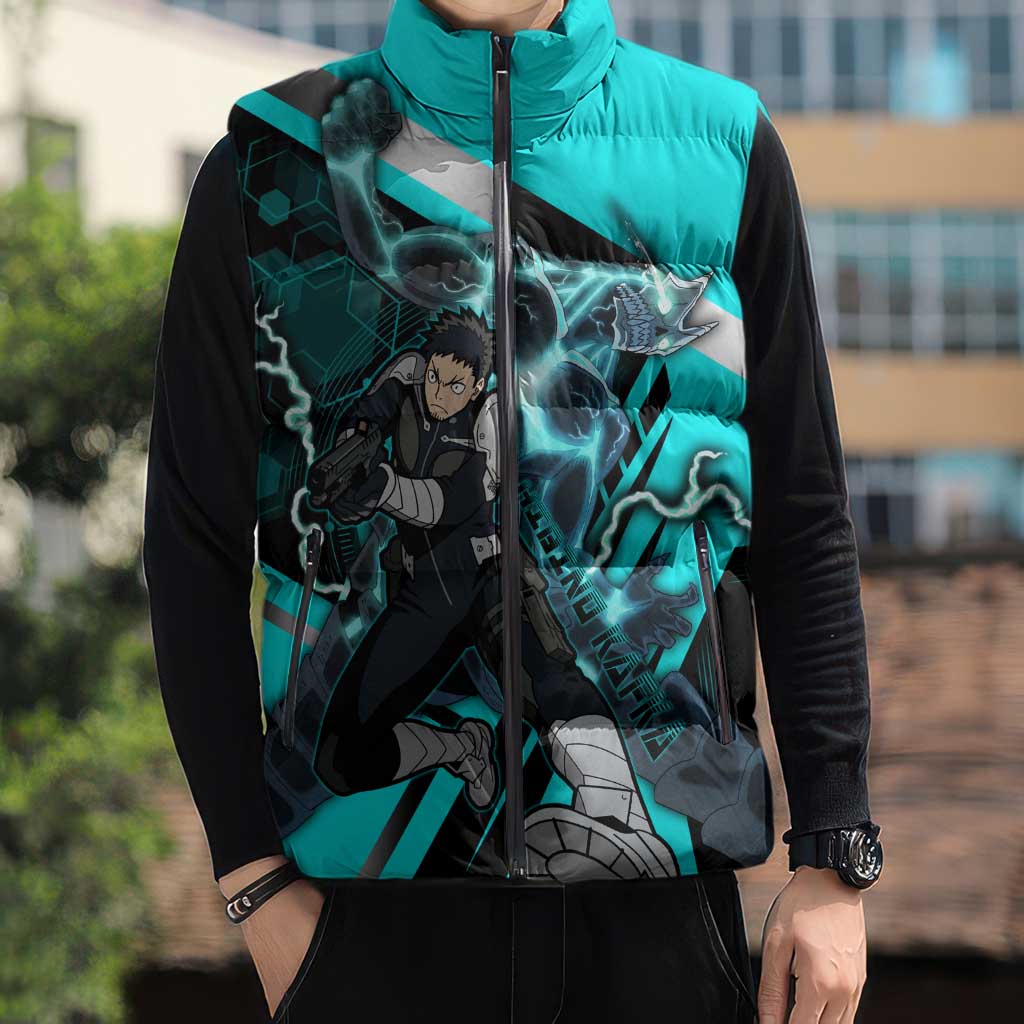Hibino Kafka Sleeveless Puffer Jacket Futuristic Tech Anime Style