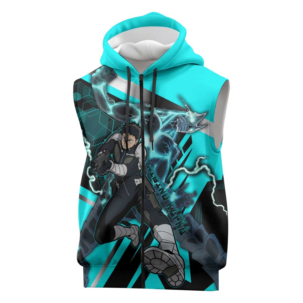 Hibino Kafka Sleeveless Zip Hoodie Futuristic Tech Anime Style