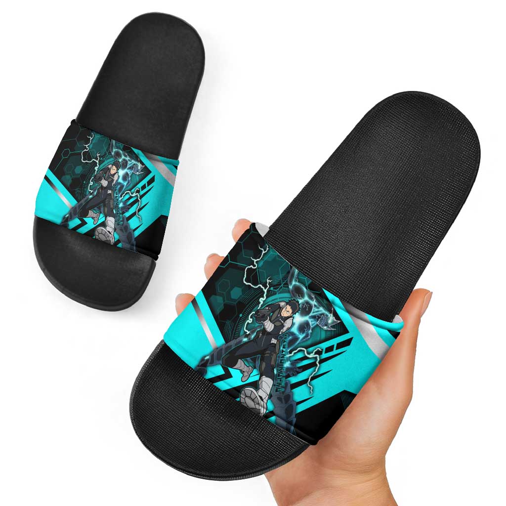 Hibino Kafka Slide Sandals Futuristic Tech Anime Style