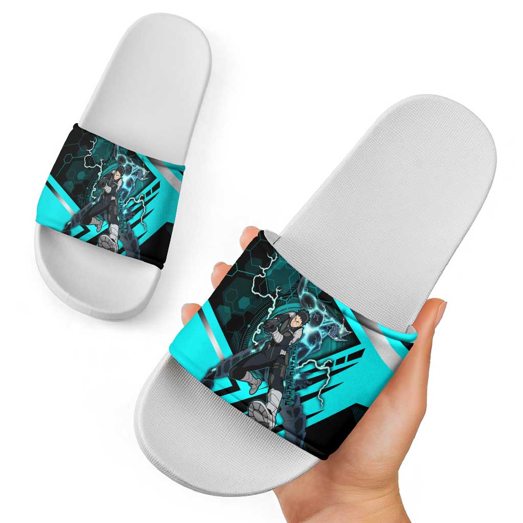 Hibino Kafka Slide Sandals Futuristic Tech Anime Style