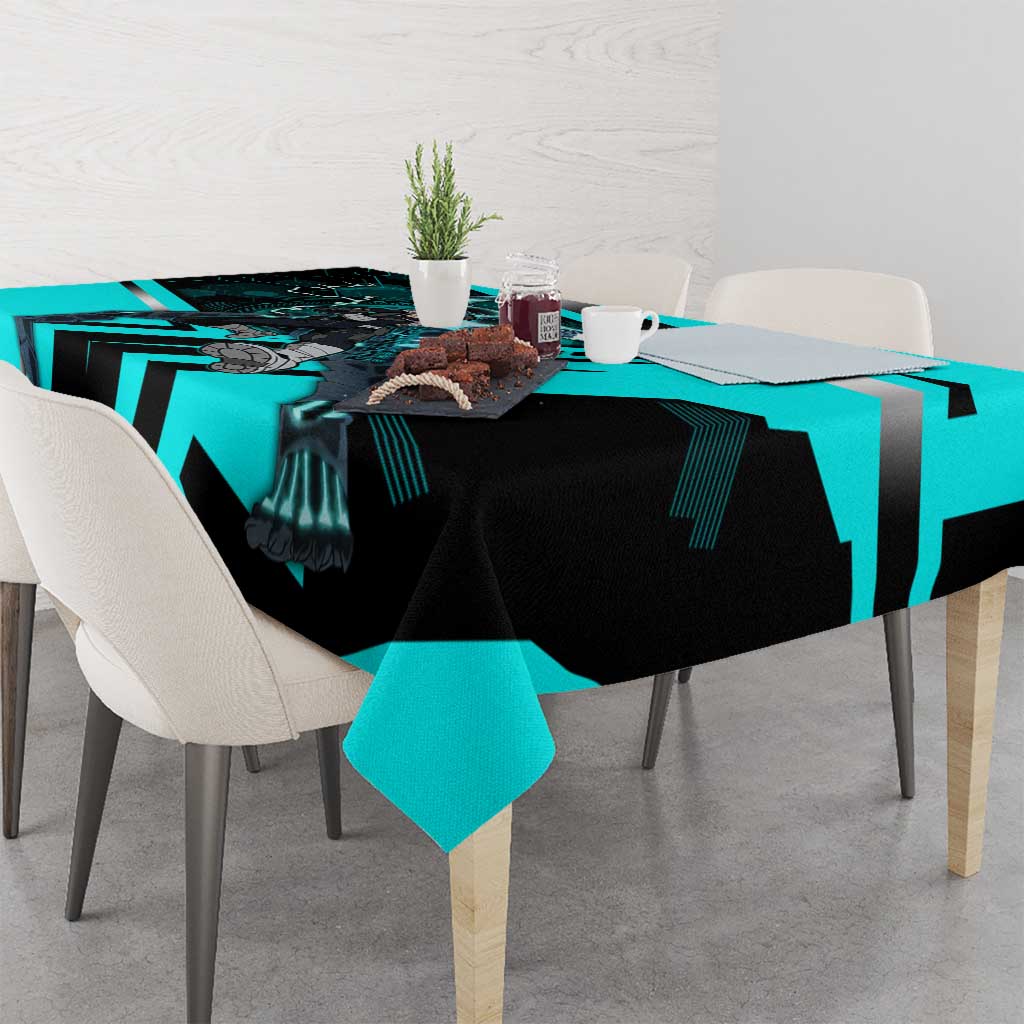 Hibino Kafka Tablecloth Futuristic Tech Anime Style
