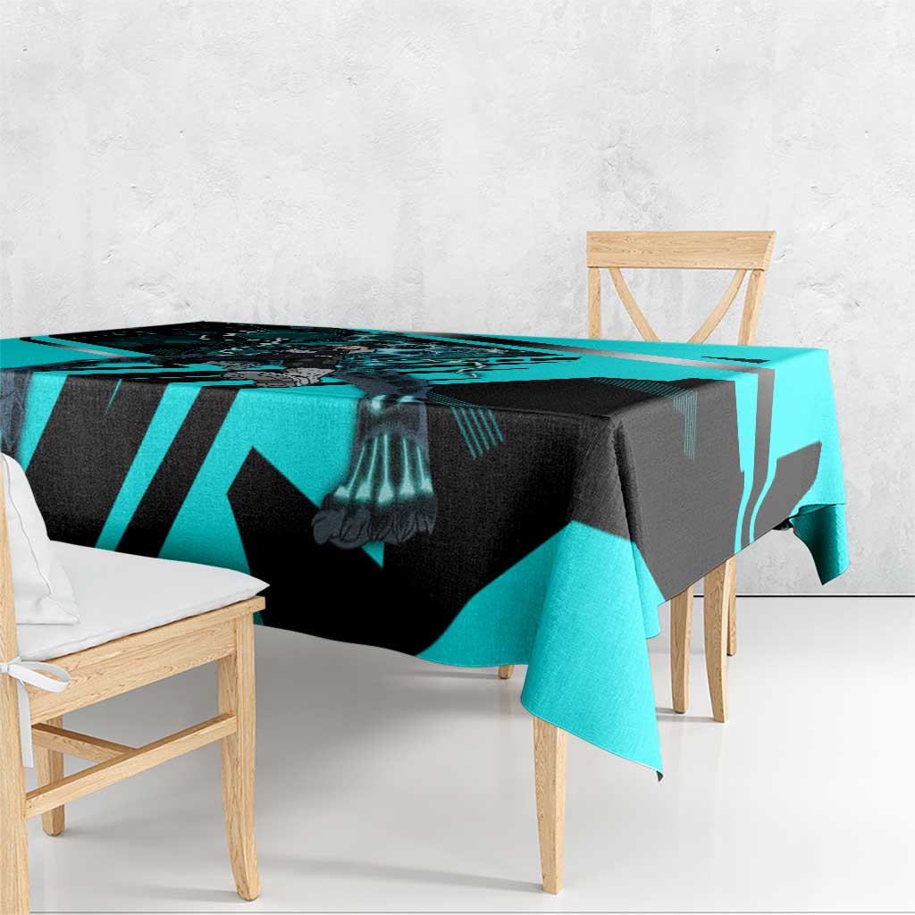 Hibino Kafka Tablecloth Futuristic Tech Anime Style