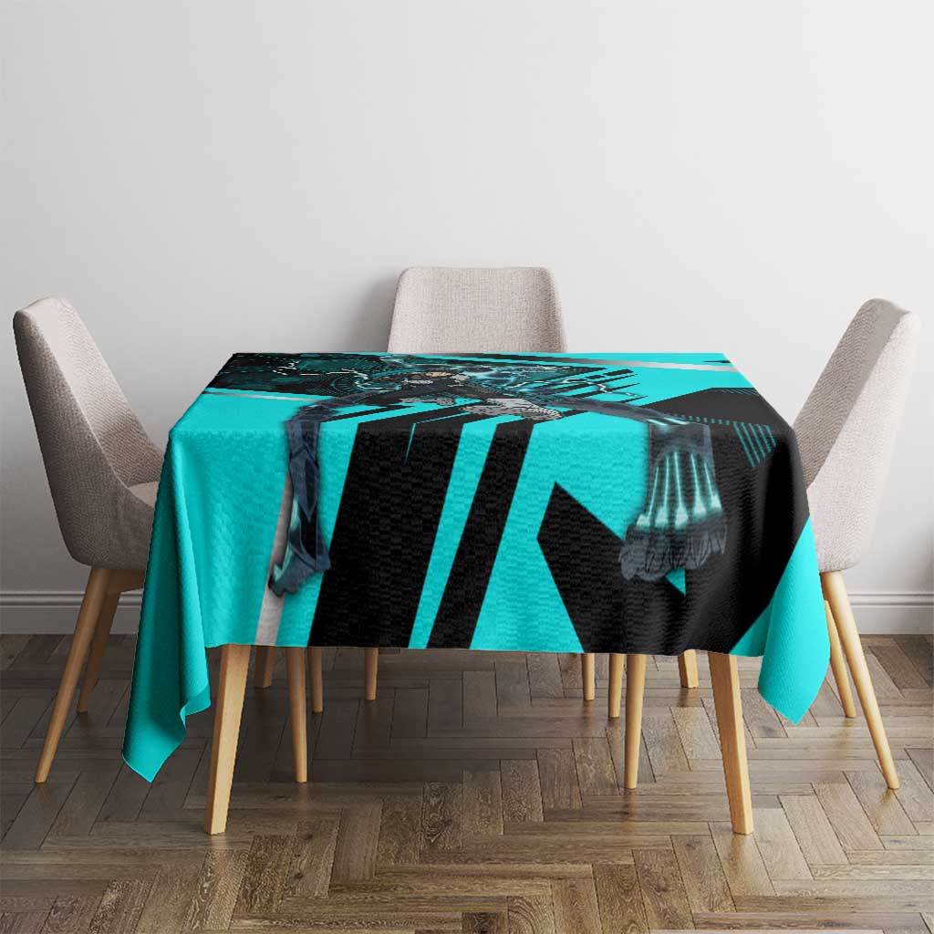 Hibino Kafka Tablecloth Futuristic Tech Anime Style