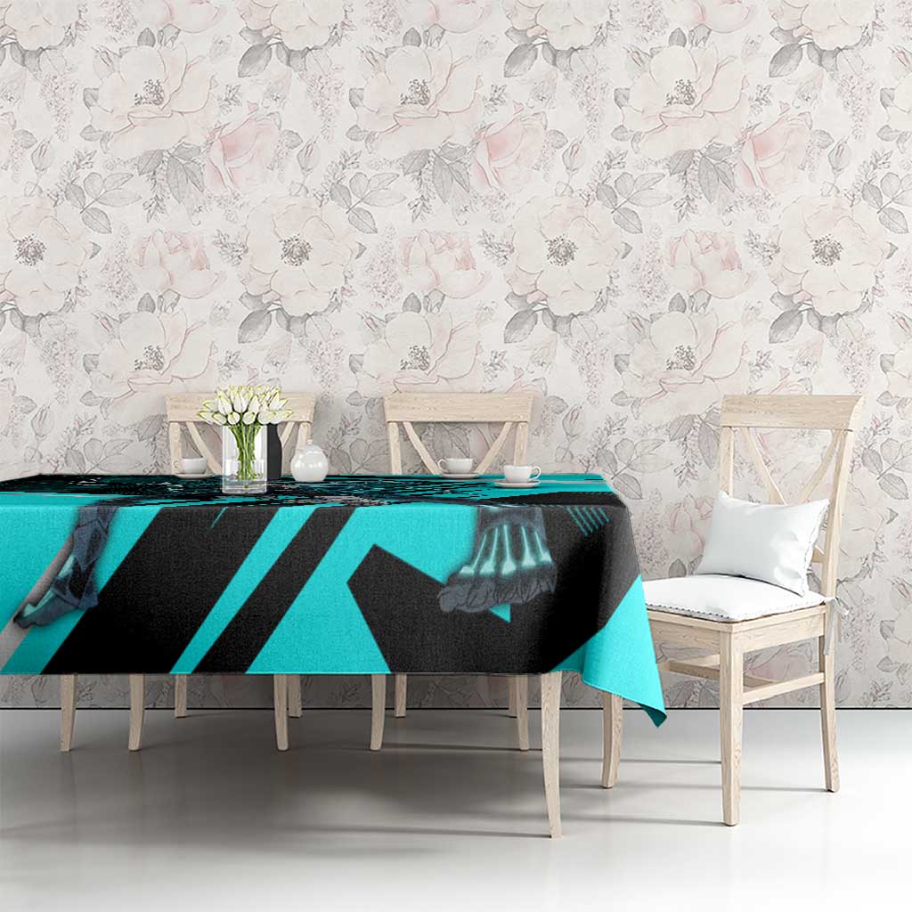 Hibino Kafka Tablecloth Futuristic Tech Anime Style