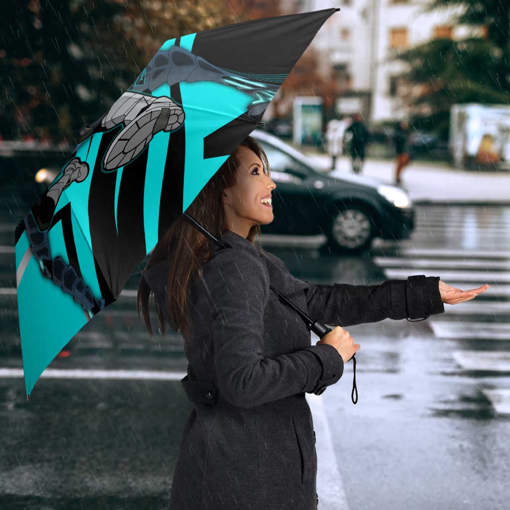Hibino Kafka Umbrella Futuristic Tech Anime Style