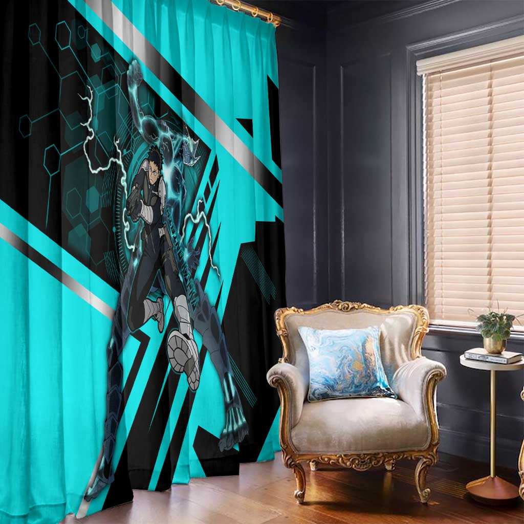 Hibino Kafka Window Curtain Futuristic Tech Anime Style