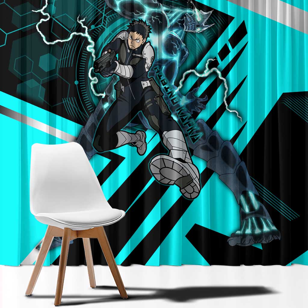 Hibino Kafka Window Curtain Futuristic Tech Anime Style