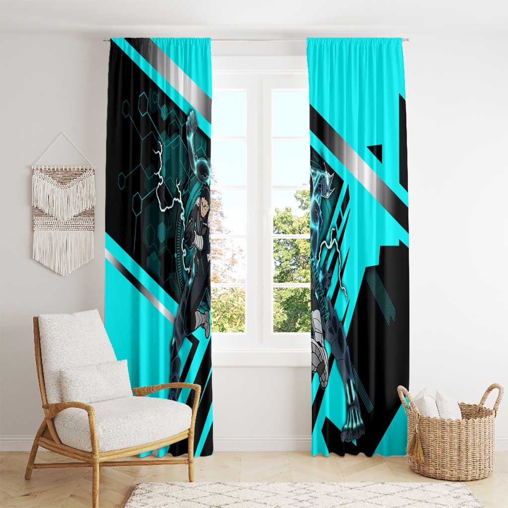 Hibino Kafka Window Curtain Futuristic Tech Anime Style