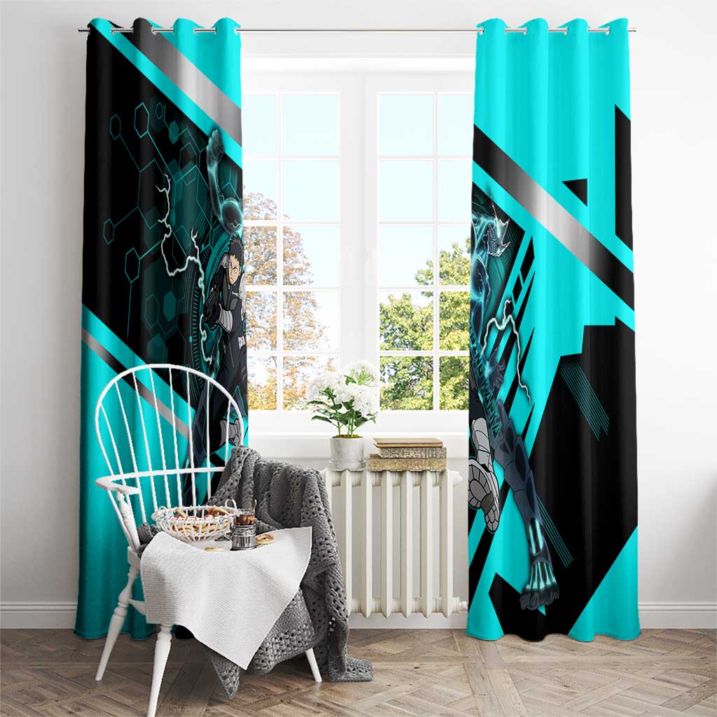 Hibino Kafka Window Curtain Futuristic Tech Anime Style