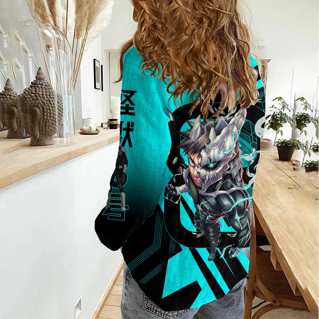 Hibino Kafka Women Casual Shirt Futuristic Tech Anime Style