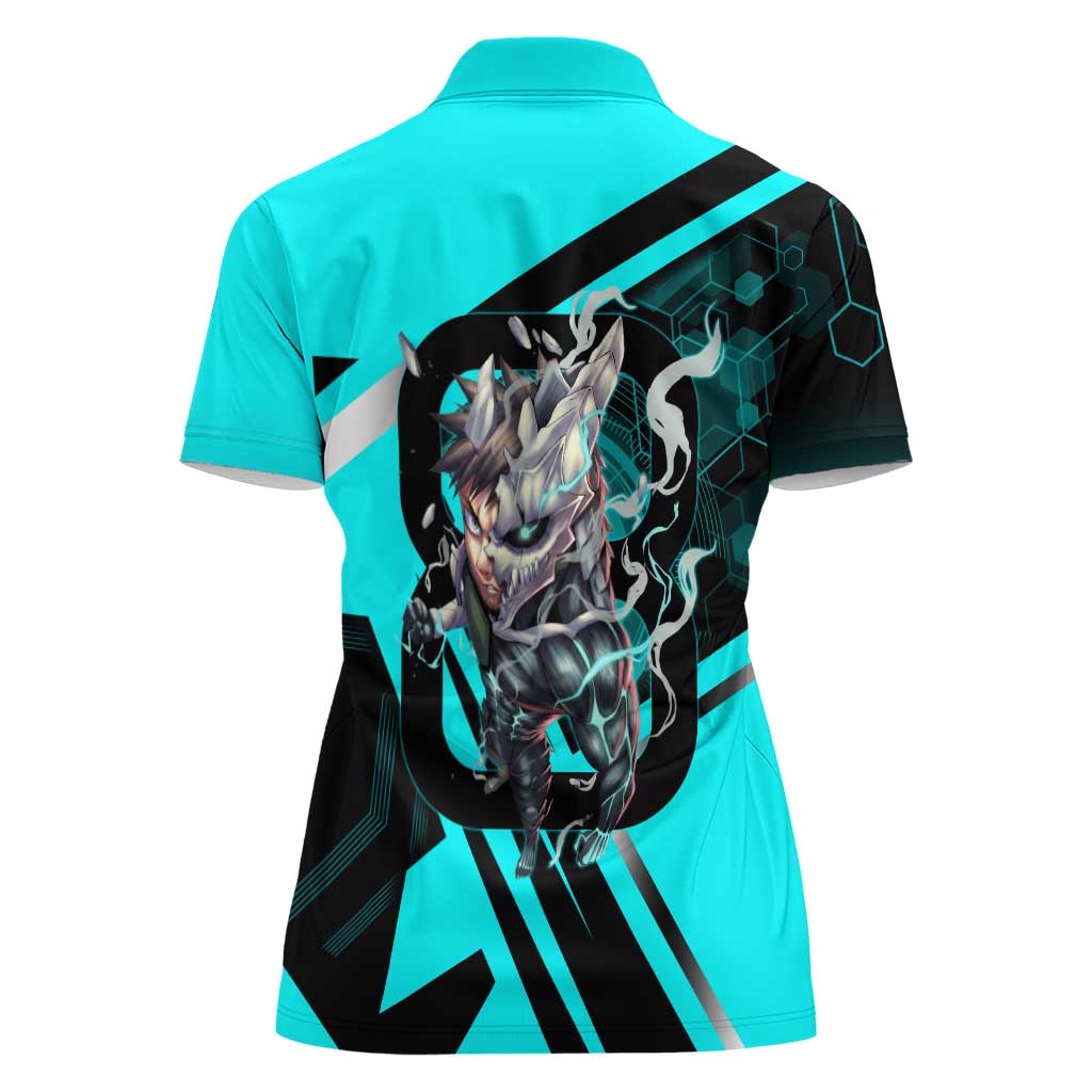 Hibino Kafka Women Polo Shirt Futuristic Tech Anime Style