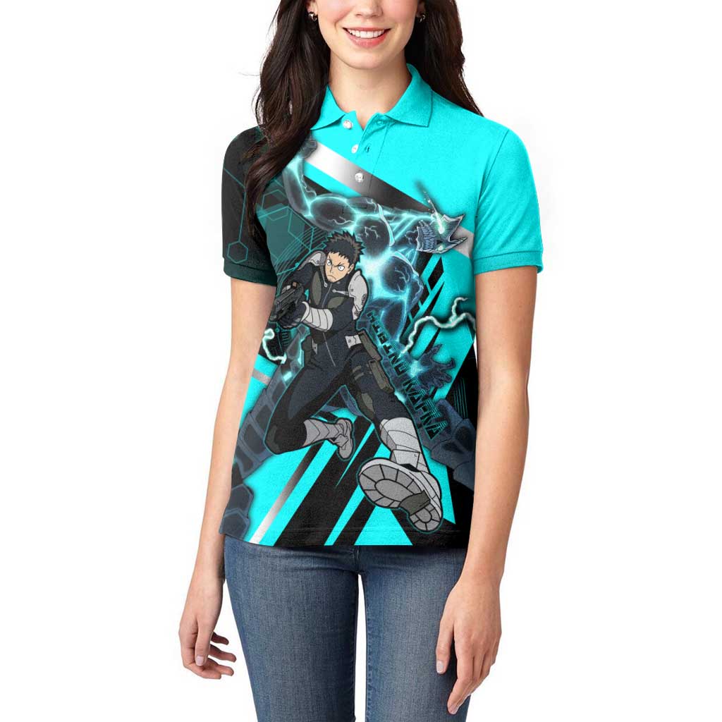Hibino Kafka Women Polo Shirt Futuristic Tech Anime Style