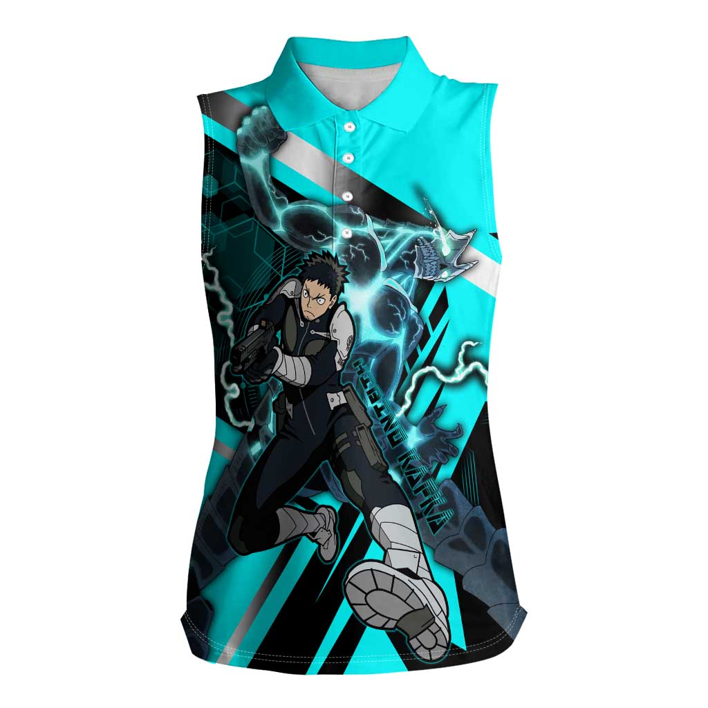 Hibino Kafka Women Sleeveless Polo Shirt Futuristic Tech Anime Style