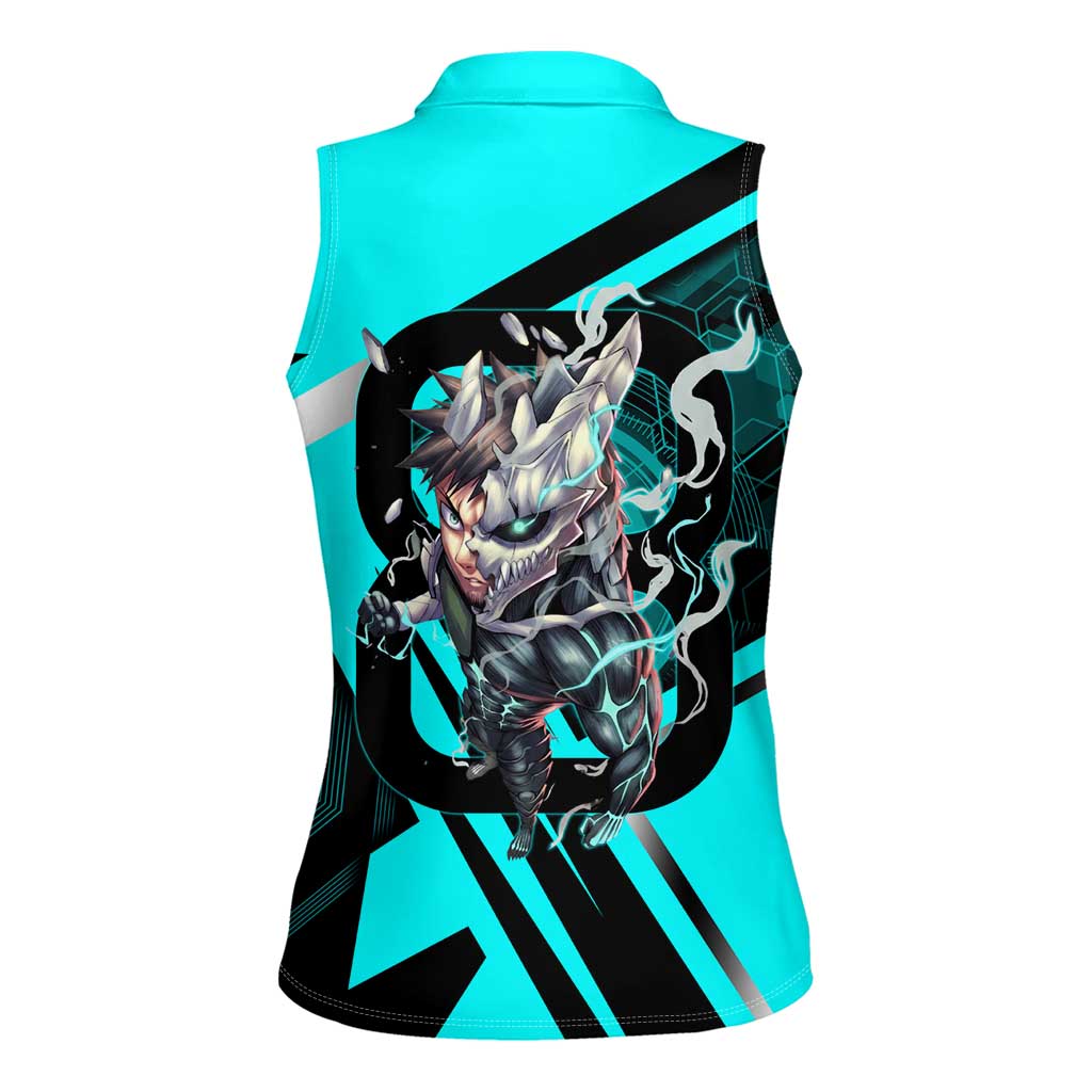 Hibino Kafka Women Sleeveless Polo Shirt Futuristic Tech Anime Style