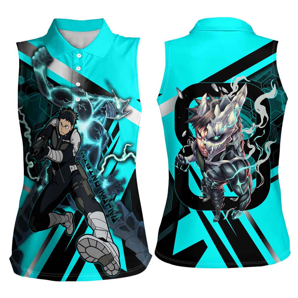 Hibino Kafka Women Sleeveless Polo Shirt Futuristic Tech Anime Style