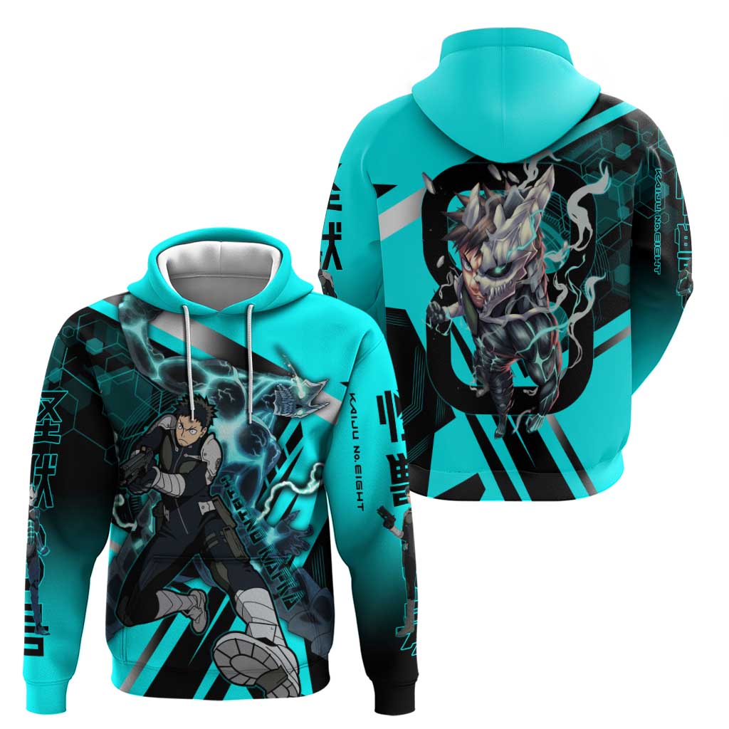 Hibino Kafka Zip Hoodie Futuristic Tech Anime Style