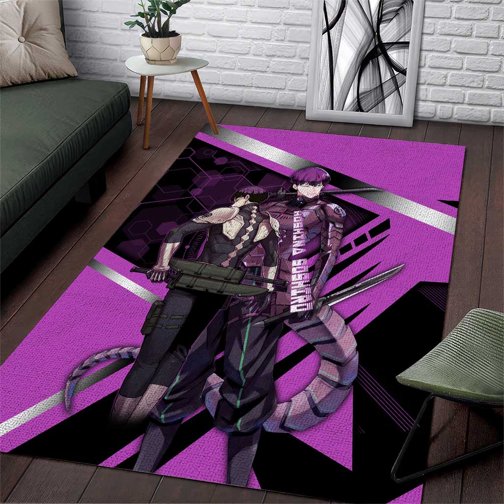 Hoshina Soshiro Area Rug Futuristic Tech Anime Style
