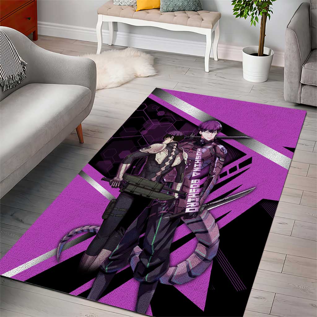 Hoshina Soshiro Area Rug Futuristic Tech Anime Style