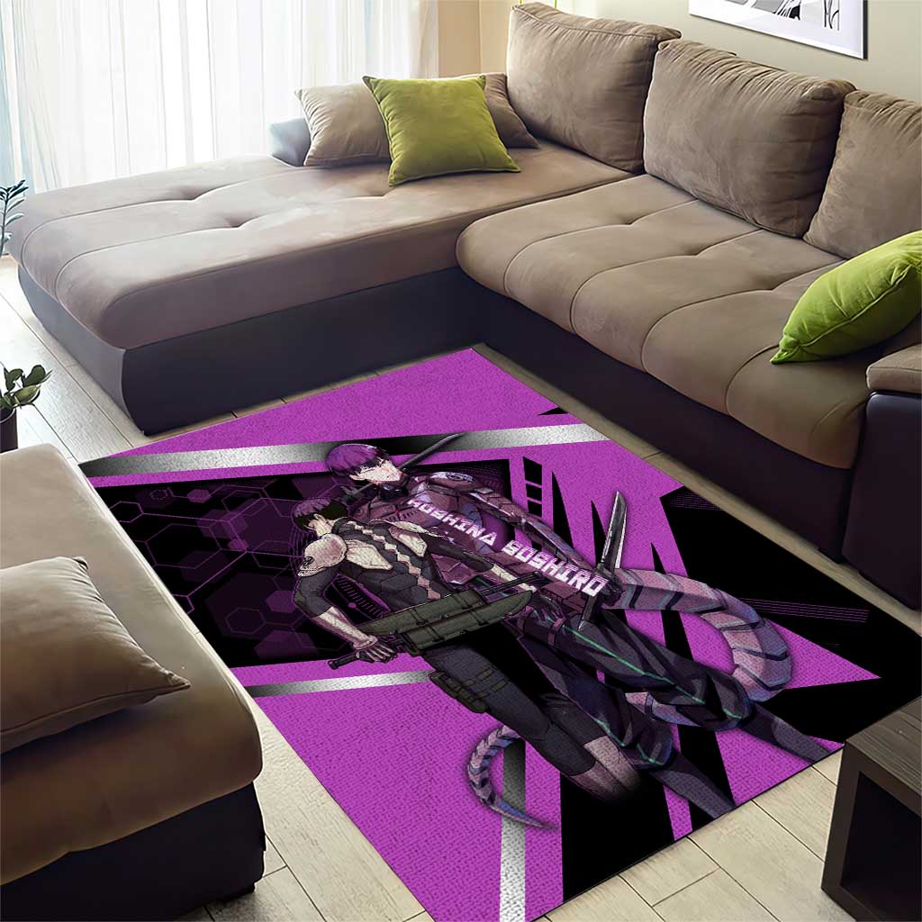 Hoshina Soshiro Area Rug Futuristic Tech Anime Style