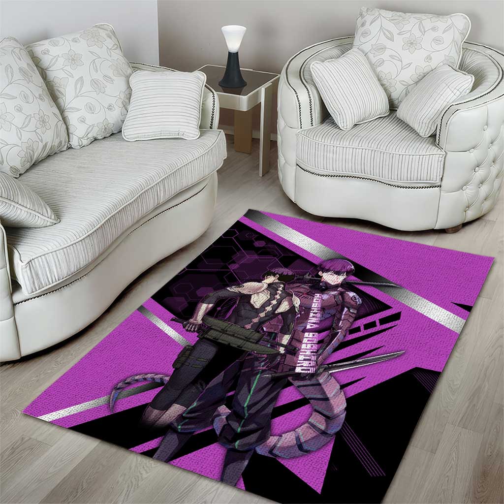Hoshina Soshiro Area Rug Futuristic Tech Anime Style