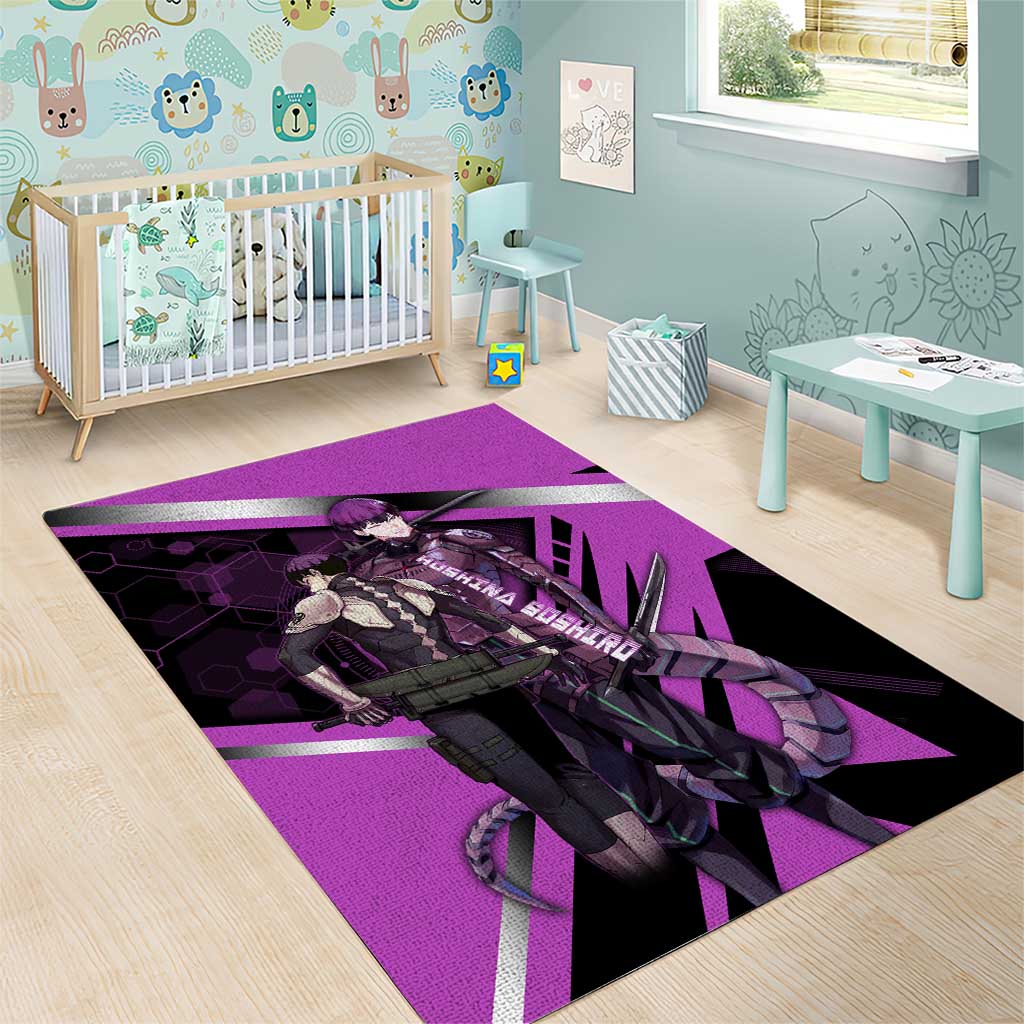Hoshina Soshiro Area Rug Futuristic Tech Anime Style
