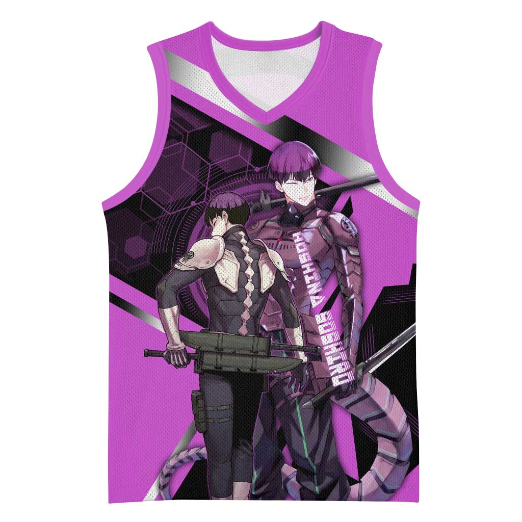Hoshina Soshiro Basketball Jersey Futuristic Tech Anime Style
