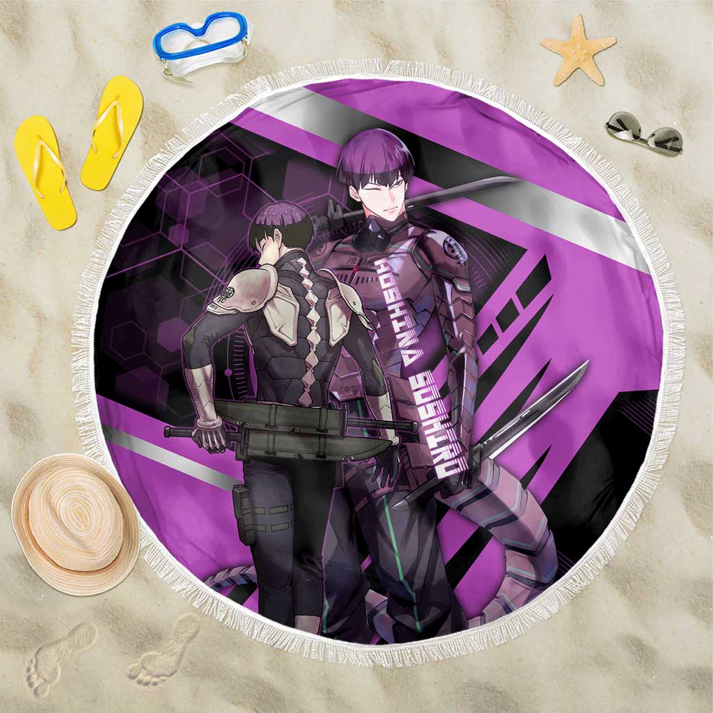 Hoshina Soshiro Beach Blanket Futuristic Tech Anime Style