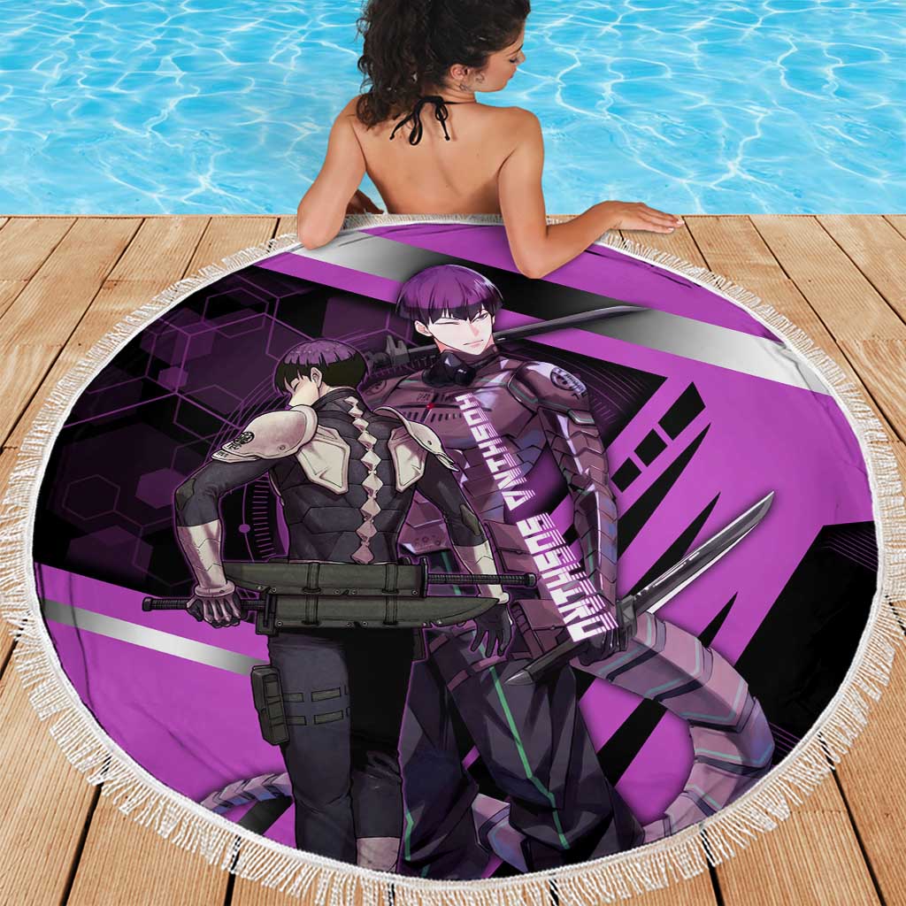 Hoshina Soshiro Beach Blanket Futuristic Tech Anime Style